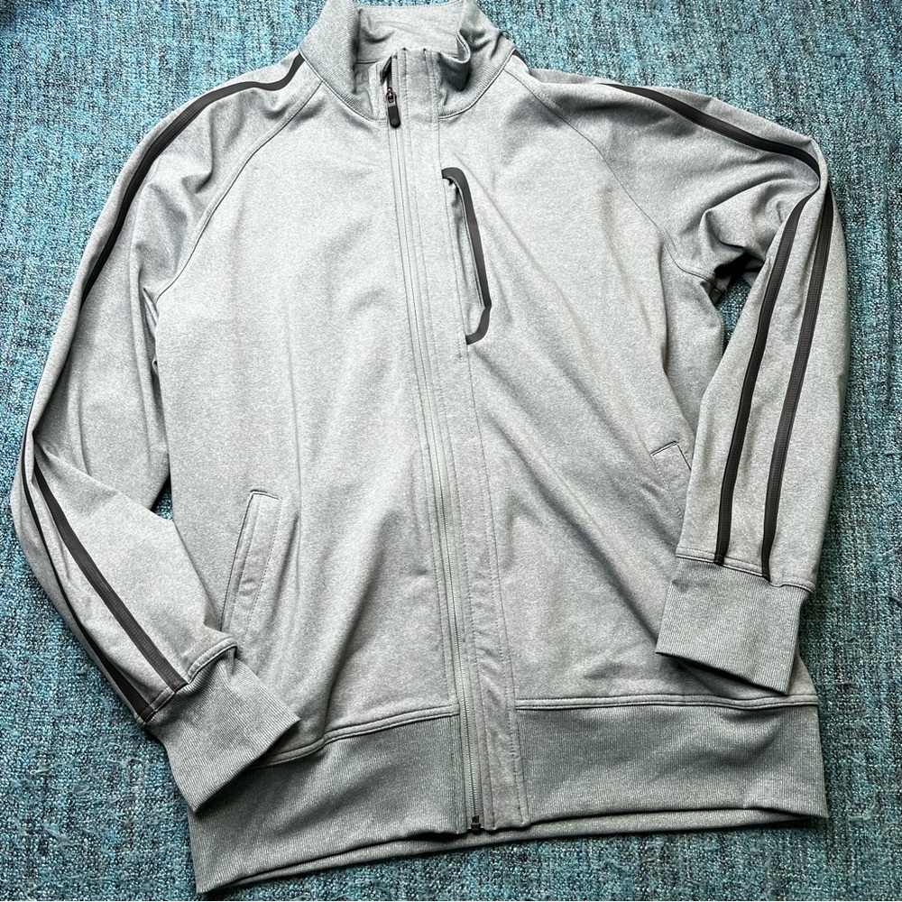 Lululemon Kung Fu Jacket 11 Men's Zip Up in Heathered Deep Shore